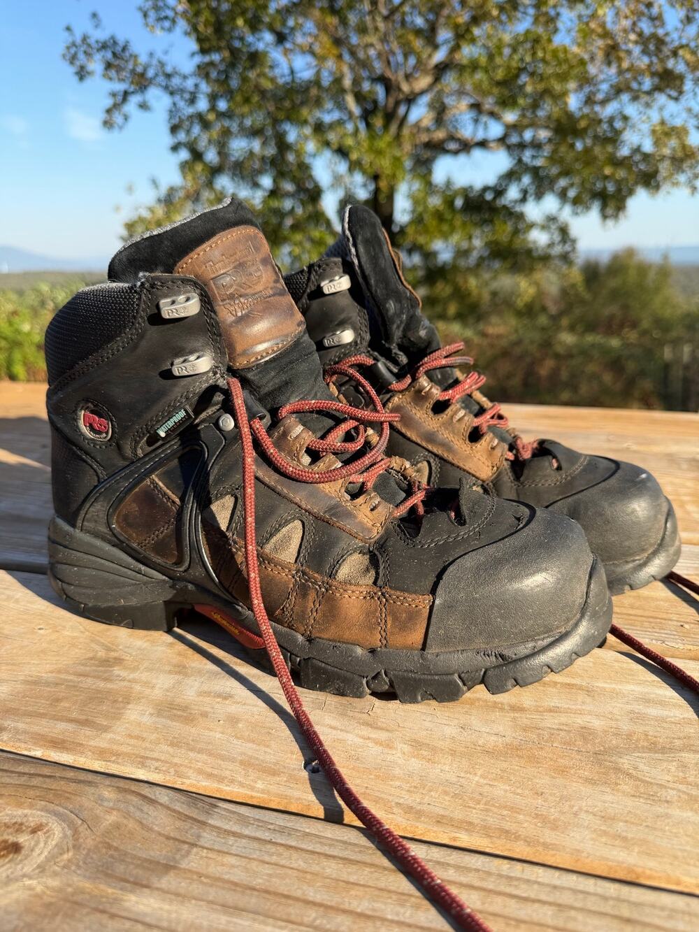 Timberland PRO Titan 6" Waterproof Leather Safety Toe Work Boots Men's Size 9M